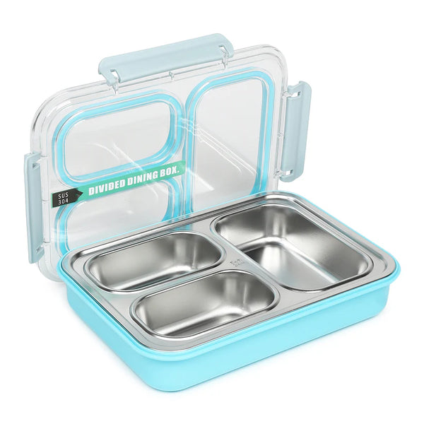 Bentobliss Back to School Bundle — Blue (Dinosaur Bottle + Leakproof Lunchbox)