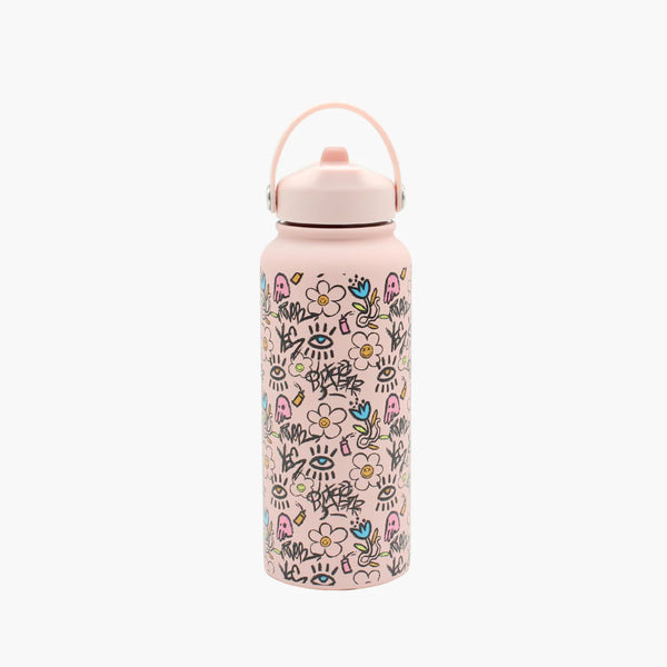 Cute Pattern Stainless Steel Water bottle - 1 litre