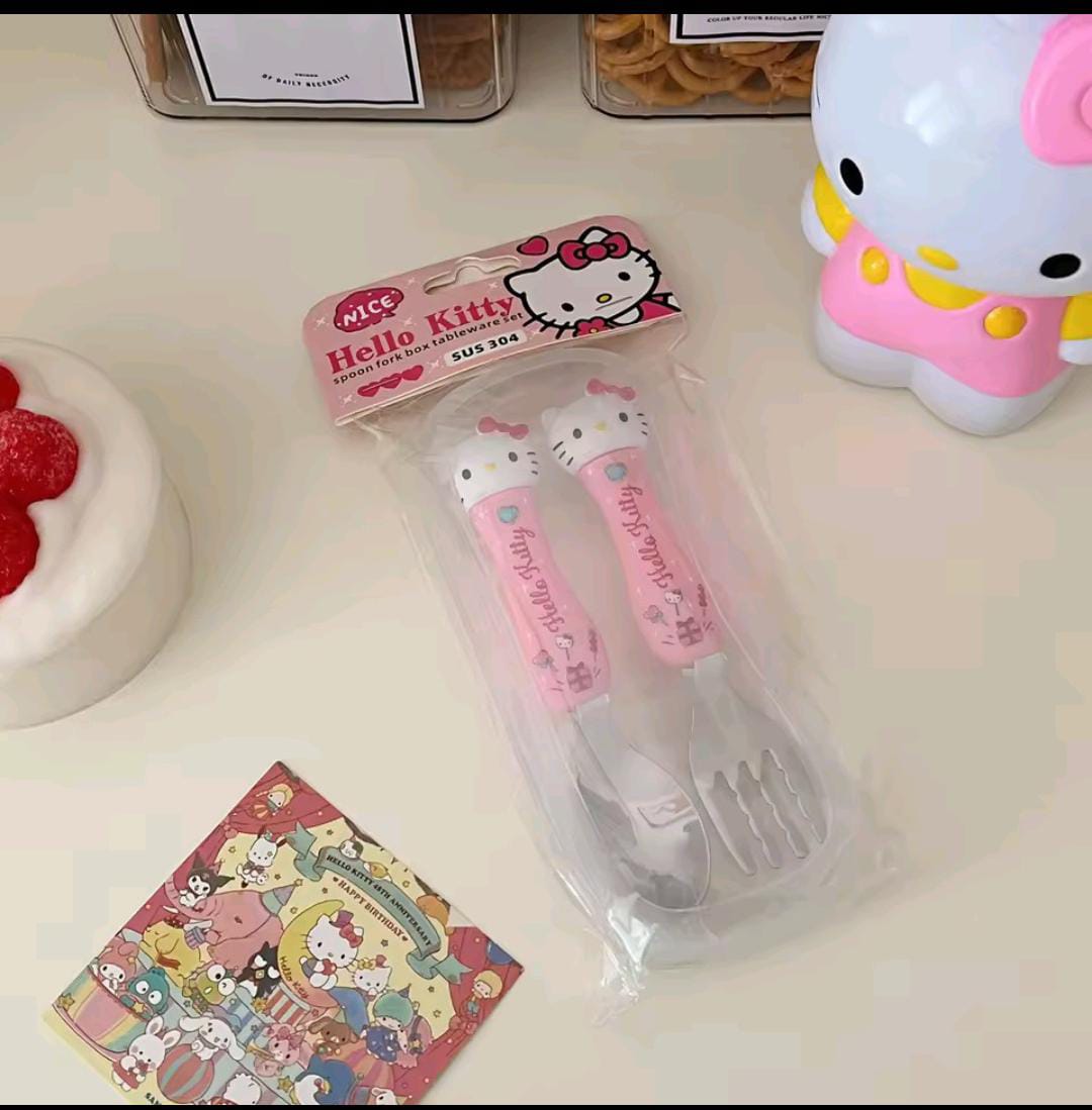 Sanrio themed cutlery set