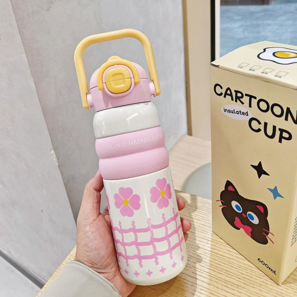 Cartoon Cup Egg Yolk Stainless Steel Bottle-600ml