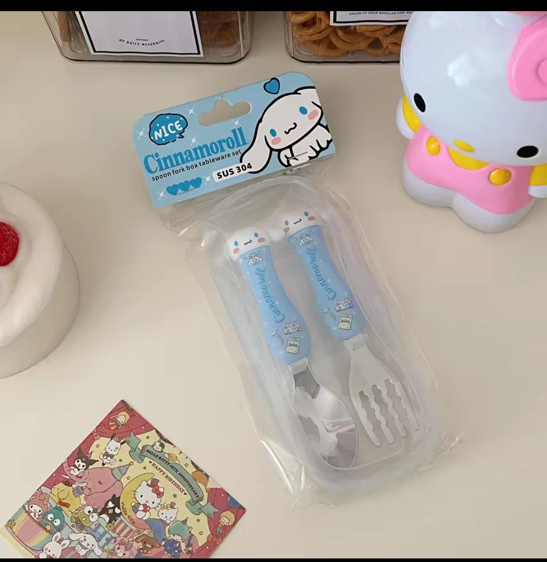 Sanrio themed cutlery set
