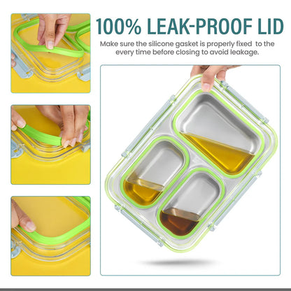 3-Compartment Leak Proof Bento Box