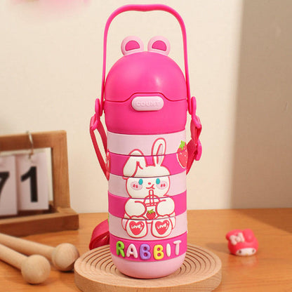 Bentobliss Back to School Bundle (Pink Rabbit Bottle + Leakproof Lunchbox)