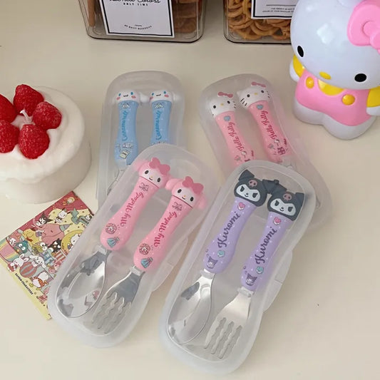 Sanrio themed cutlery set