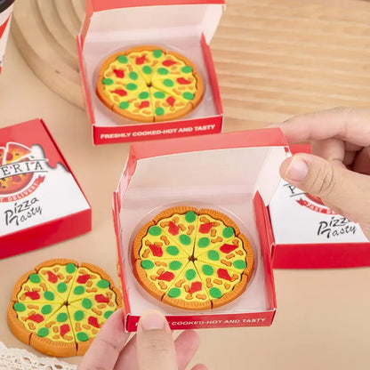 Pizza Party Eraser Set