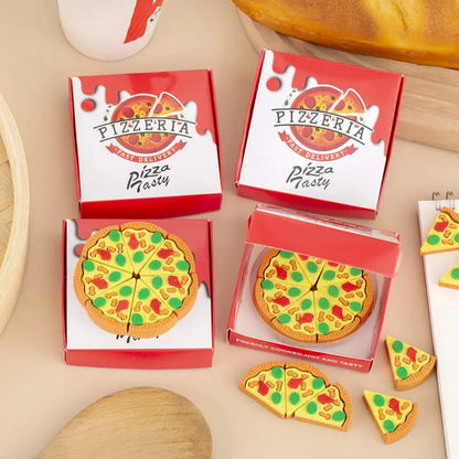 Pizza Party Eraser Set