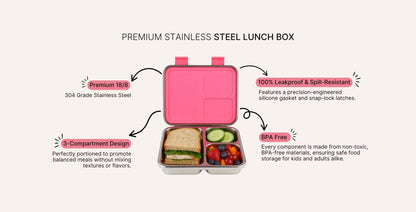 Bento Pro - Sleek & Durable Stainless Steel Lunch Box