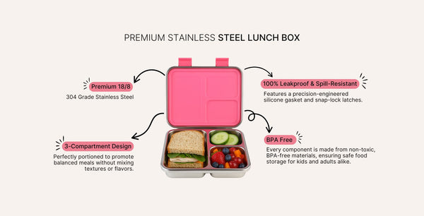 Bento Pro - Sleek & Durable Stainless Steel Lunch Box