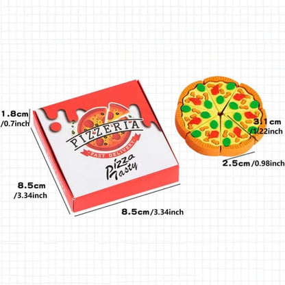 Pizza Party Eraser Set